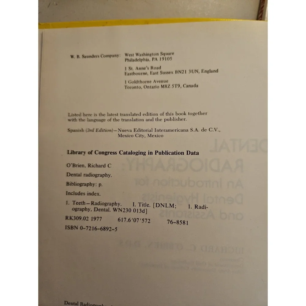 Vintage Dental Assistant Books